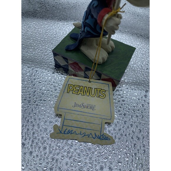Jim Shore Peanuts  Snoopy Patriot #4043617 Figurine 6" American Flag - Picture 7 of 8